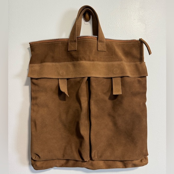 H&M Other - Men's H&M Atelier Suede Tote Bag Brown Large Minimalist Leather Shopper A/W 2025